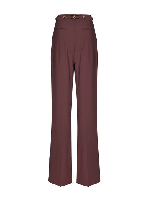 Pantaloni in crepe con morsetto sul retro Elisabetta Franchi | PA09956E2EA4